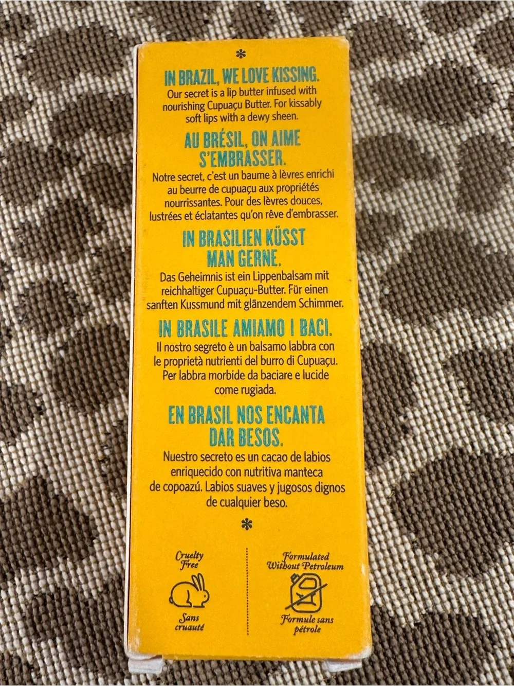 Sol de Janeiro Brazilian Kiss Cupuaçu Lip Butter~Caramelized Vanilla 0.21oz~NIB!